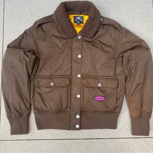 Vans Knost LA Curren Bomber Jacket Womens Size S - Vans Bomber Jacket